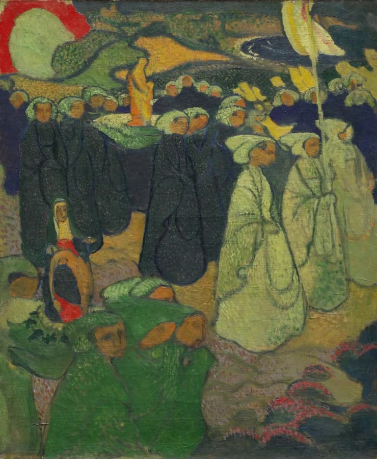 Procession or Pardon at Perros-Guirec, Maurice Denis, 1891. oil on canvas. Image from Cleveland Museum of Art.