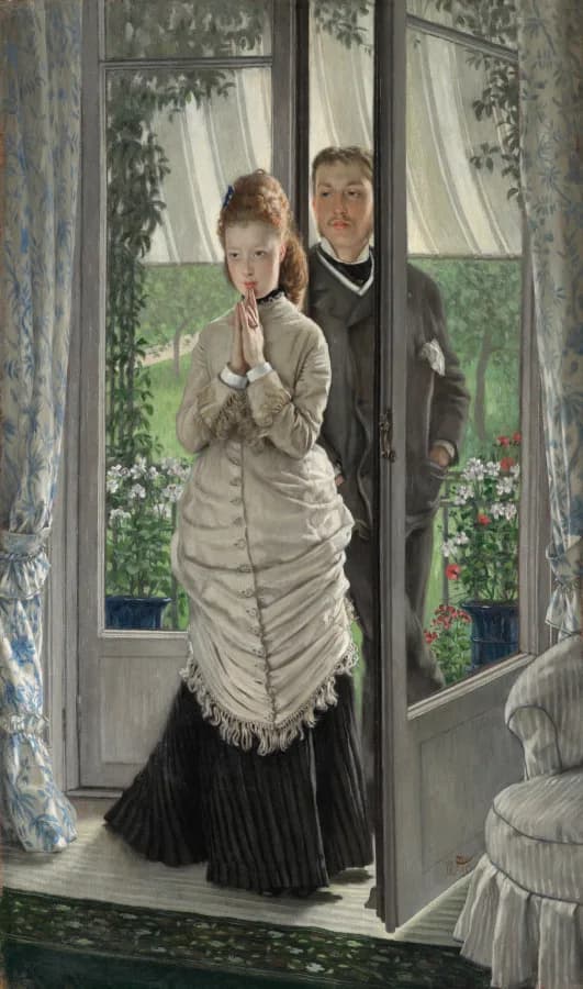 The Lovers, James Tissot, 1872. oil on canvas. Image from Cleveland Museum of Art.