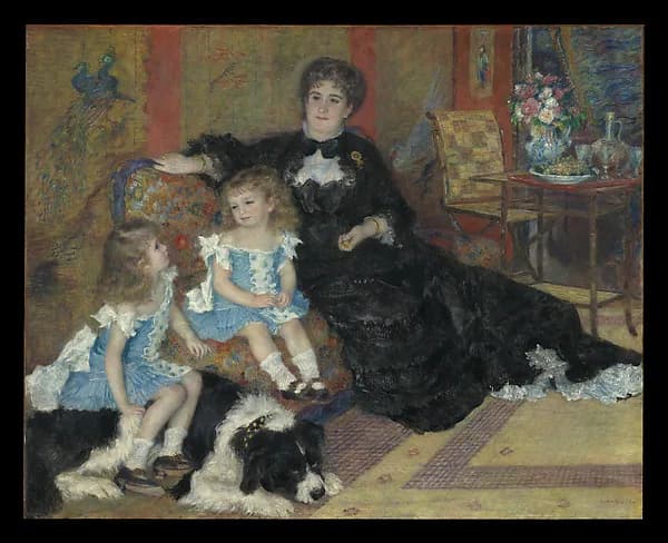 Madame Georges Charpentier (Marguerite-Louise Lemonnier, 1848–1904) and Her Children, Georgette-Berthe (1872–1945) and Paul-Emile-Charles (1875–1895) by Auguste Renoir, 1878. Oil on canvas. Image from The Metropolitan Museum of Art.