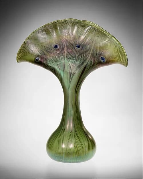 Vase by Designed by Louis C. Tiffany, 1893–96. Favrile glass. Image from The Metropolitan Museum of Art.